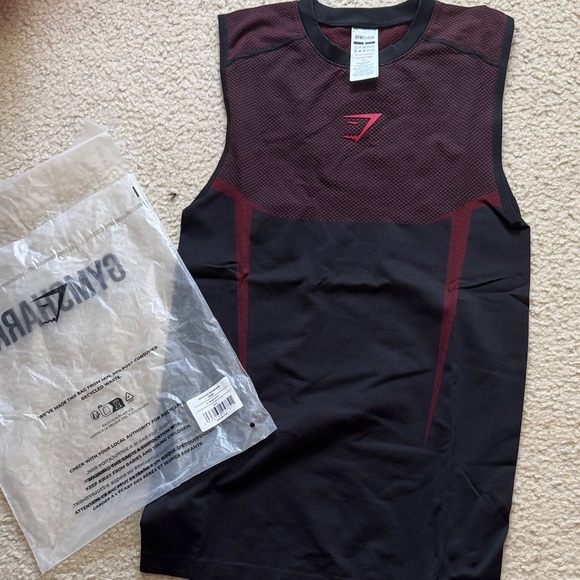Gymshark Other - Onyx 5.0 Seamless Tank - Red and Black NEW